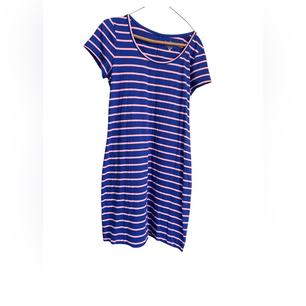 Lilly Pulitzer Blue and Pink Striped Short Sleeve Dress